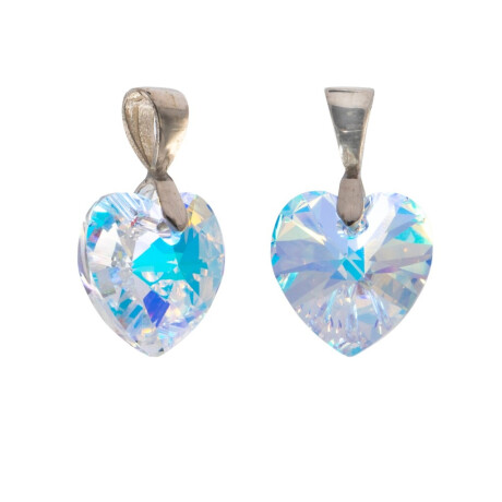 Dije de plata 925 Cristal Corazon