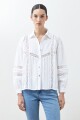 Camisa romántica blanco