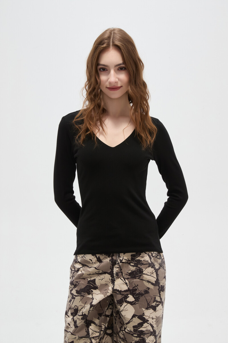 Remera Inhara - Negro 