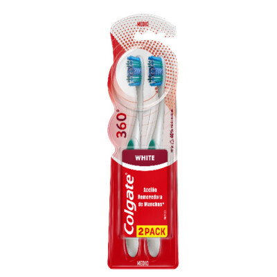 Cepillo Dental Colgate 360° Luminous White 2x1 Cepillo Dental Colgate 360° Luminous White 2x1