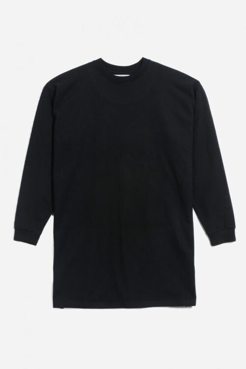 Vestido m/l de algodón NEGRO