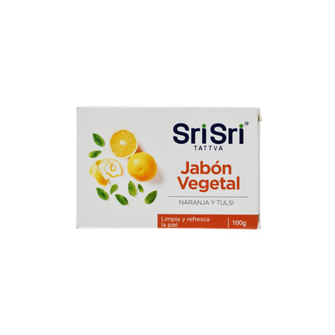 Jabon vegetal naranja y tulasi Jabon Vegetal Naranja Y Tulasi