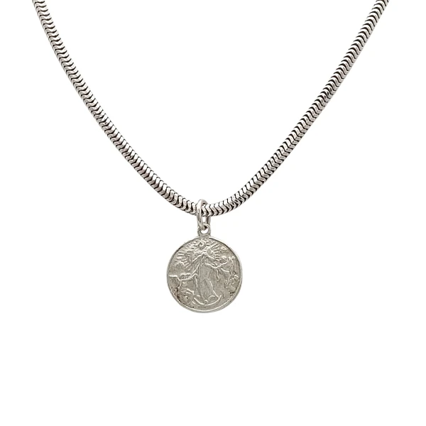 Dije Virgen María desatanudos-Plata 925-Sin Piedra-CP3078 sinpiedra