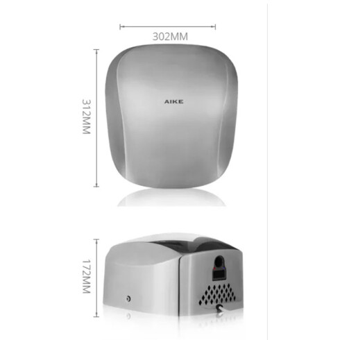 SECADOR DE MANOS 31.2x30.2x17.2CM DE ACERO INOXIDABLE 1400W 000
