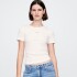 FRCH SS MOD RIB ABBRV TEE NEW OFF WHITE
