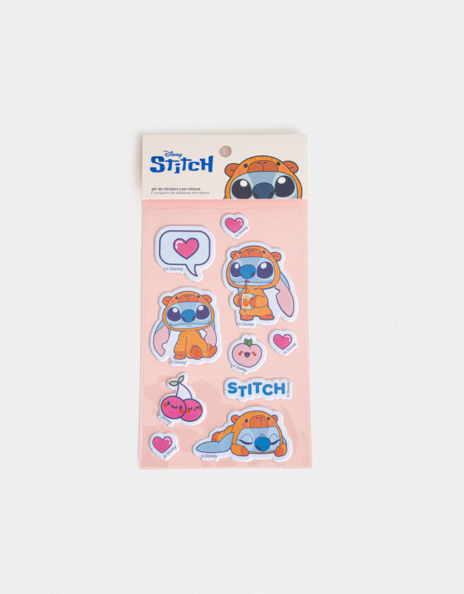 Stickers y Album Stickers Puffy Plancha De Stickers "stitch Capybara" - Combinacion Multicolor