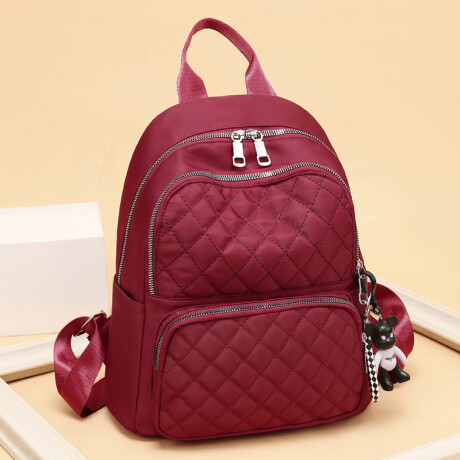 Mochila con llavero para dama Bordó