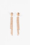Caravanas fiesta strass dorado