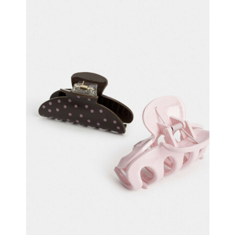 Set De Broches Combinacion Bicolor