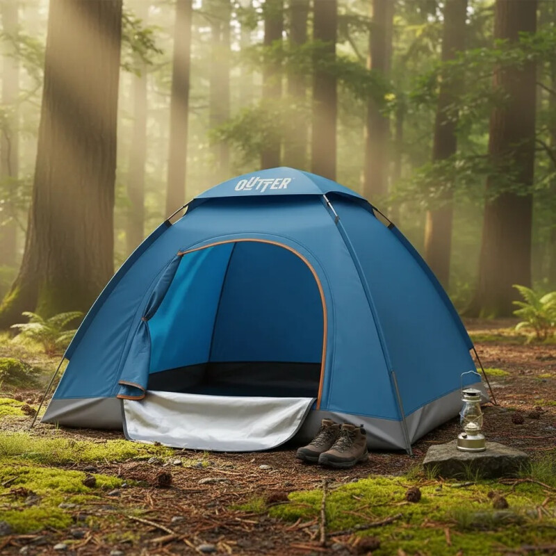 Carpa Outter Autoarmable Para Dos Personas 200 X 150cm Celeste