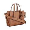 Satchel Handbag Fleura Small Brandy