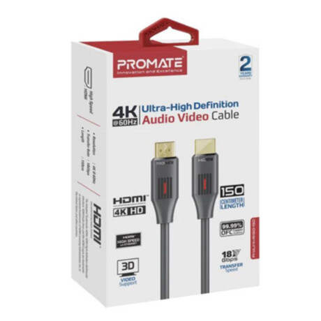 Cable Promate Hdmi 4k 1.5mts 60hz Cable Promate Hdmi 4k 1.5mts 60hz