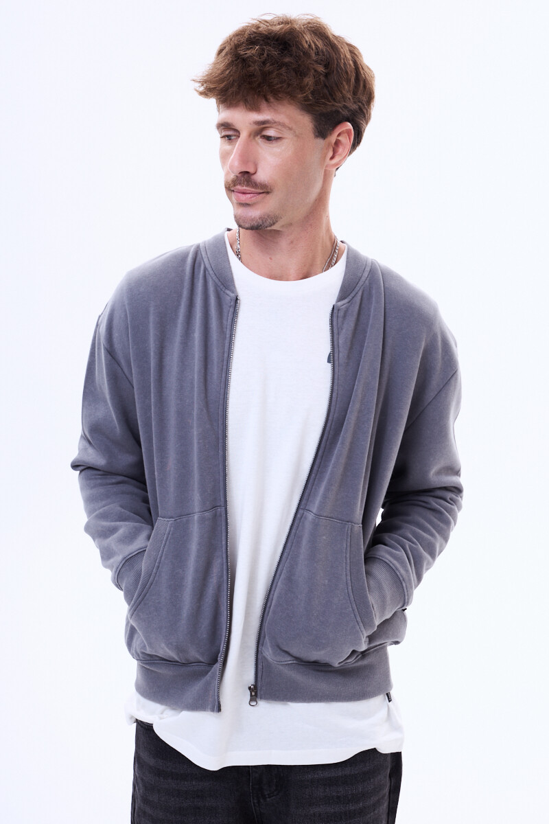 Campera de felpa Valladolid Gris oscuro