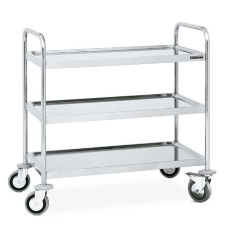Carro inox 3 estantes 81 X 46 X 85 cm Carro inox 3 estantes 81 X 46 X 85 cm