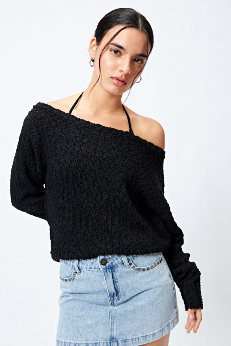 SWEATER FLORIE Negro