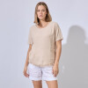 Blusa Lino Flecos BEIGE