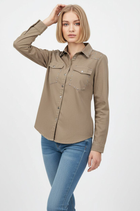 Camisa Totus Taupe Claro