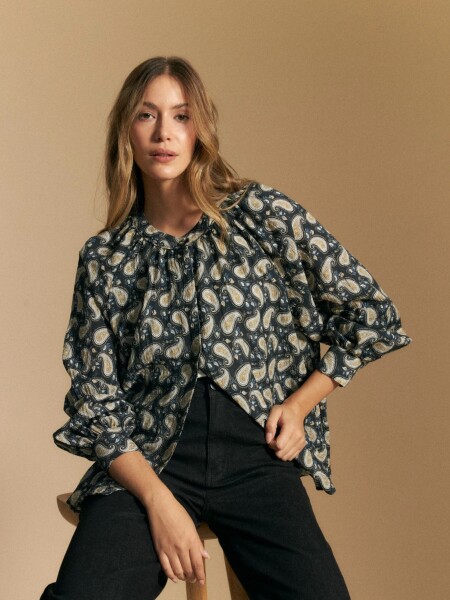 CAMISA ALLIE SALINA NEGRO