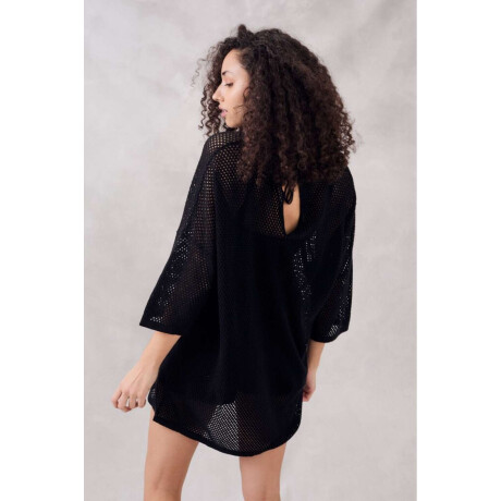 Vestido Calados Negro