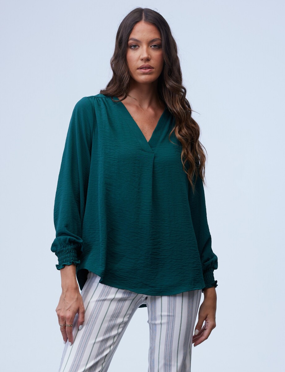 Blusa Frunces - Verde 