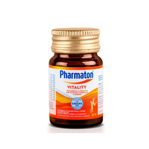 Multivitamínico Pharmaton Vitality 30 Comprimidos Recubiertos Multivitamínico Pharmaton Vitality 30 Comprimidos Recubiertos