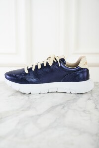Zapatilla Metalizada Marino