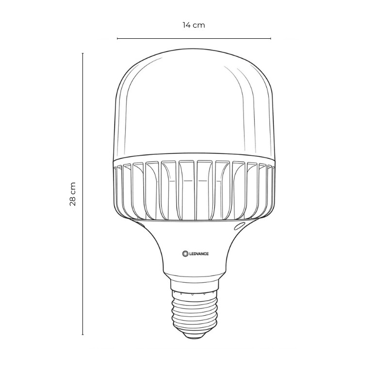 Lámpara LED LEDVANCE OSRAM T 80W G4 E40 Luz Fría Lámpara LED LEDVANCE OSRAM T 80W E40 6500K Luz Fría