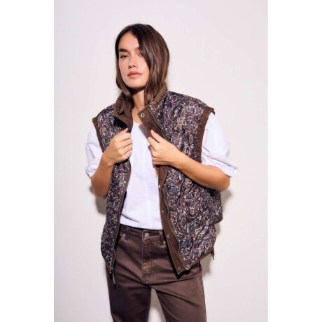 Chaleco Lavado Reversible Chocolate