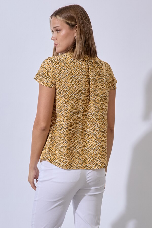 Blusa Dots MOSTAZA/MULTI