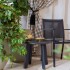 SILLA JARDÍN EXCLUSIVA ALUMINIO Y TELA PHIFER BLACK / BLACK