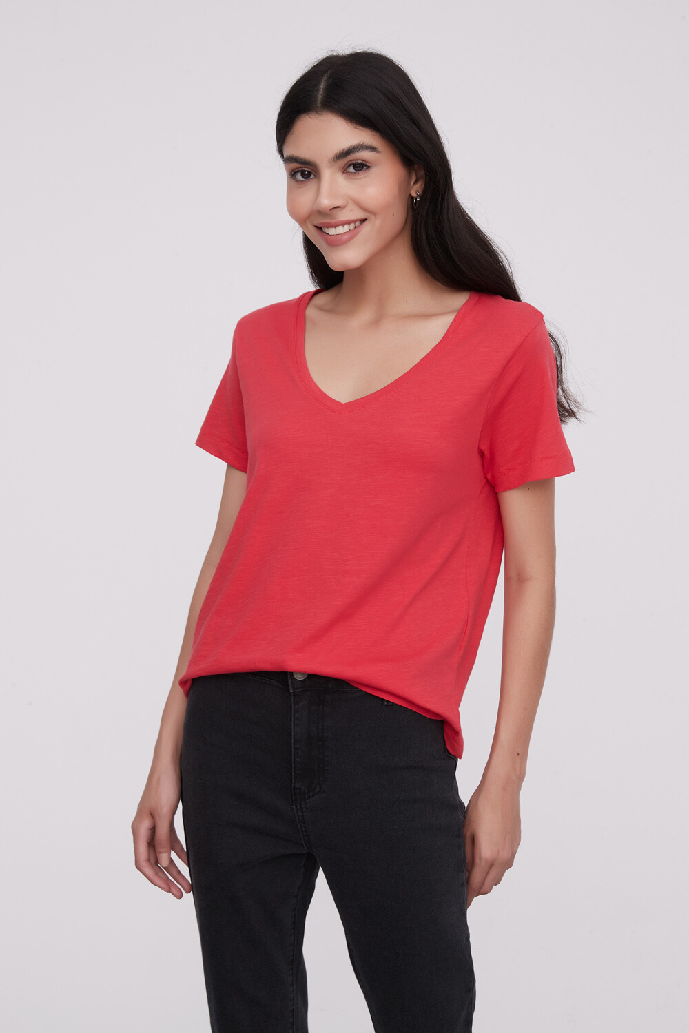 Remera Blumi Rojo Coral