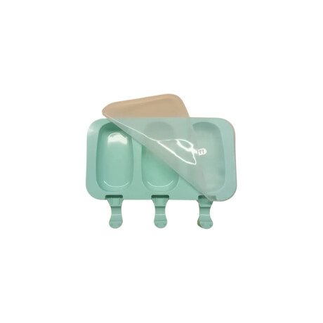 Molde para paletas heladas con palitos – silicona flexible Verde