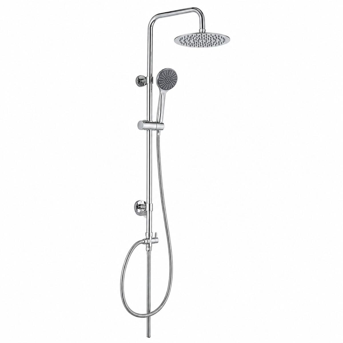 Barral Ducha Exterior Cromo Sin Grifería Austin 