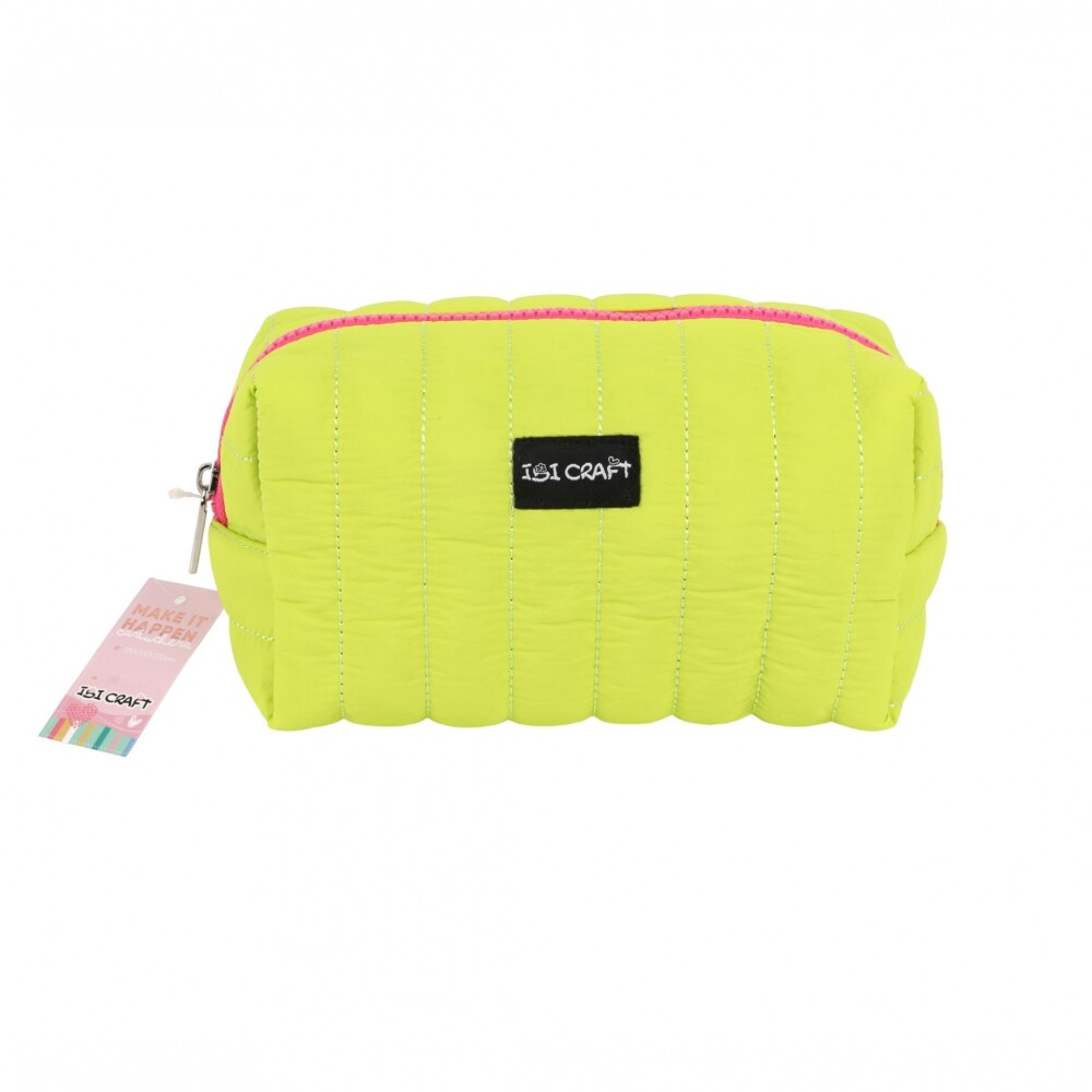 Cartuchera Ibi Craft Limón con Cierre Metálico 19 × 10 × 10 cm CARTUCHERA IBI CRAFT 190X100X100 CMS CIERRE METÁLICO LIMÓN