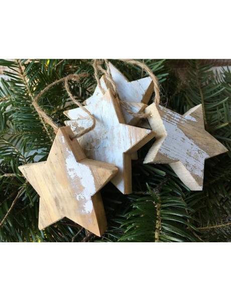 COLGANTE ESTRELLA MADERA 12 CM. COLGANTE ESTRELLA MADERA 12 CM.