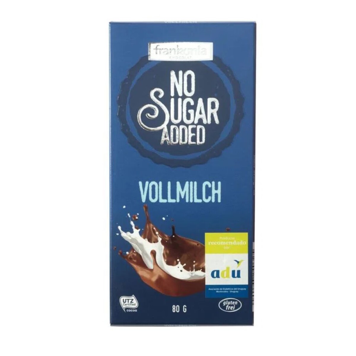 Chocolate Con Leche Sin Azúcar Frankonia 80g 