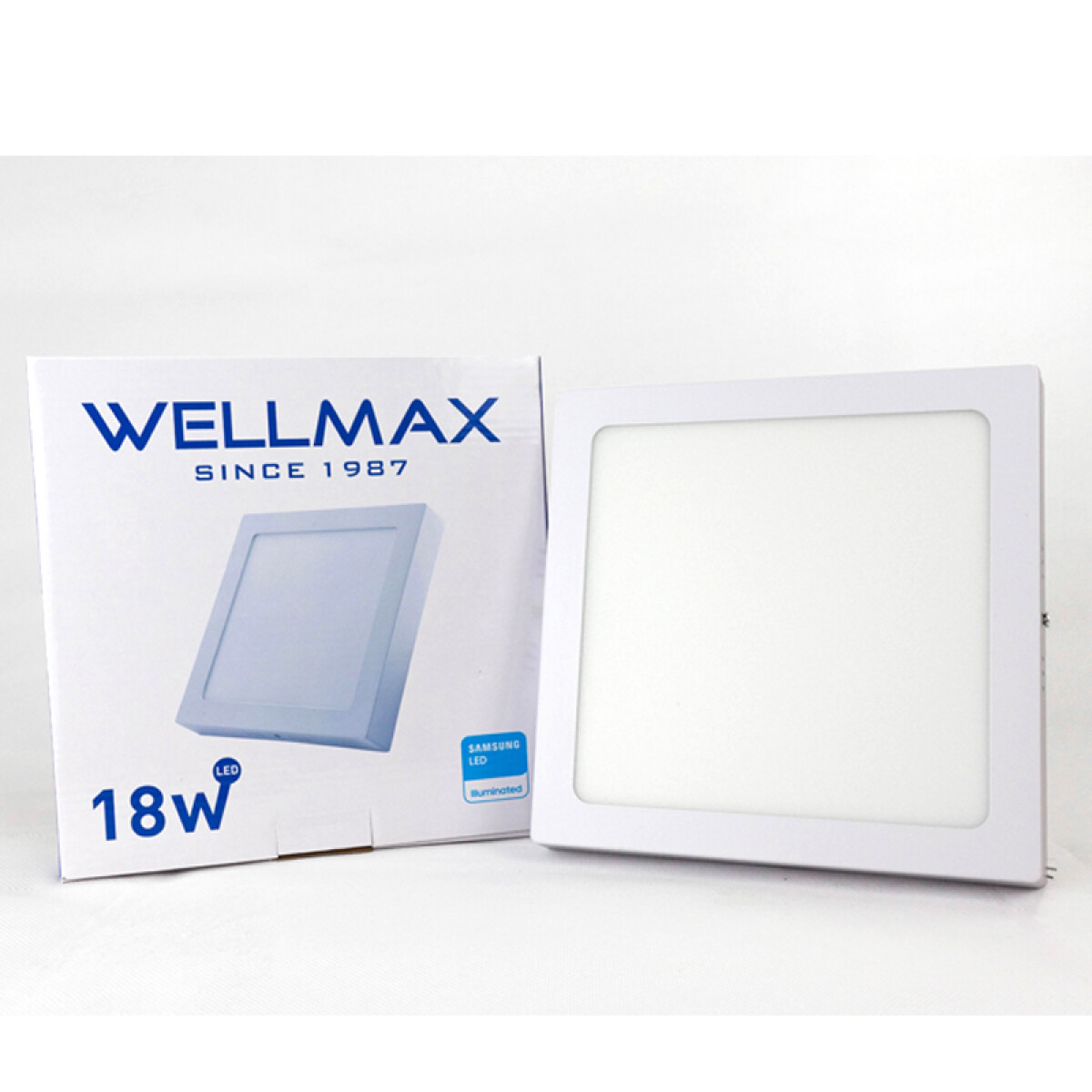 PANEL LED CUADRADO 18W (1350LUM) L:22CM FRIA WELLMAX ++ - N/a 