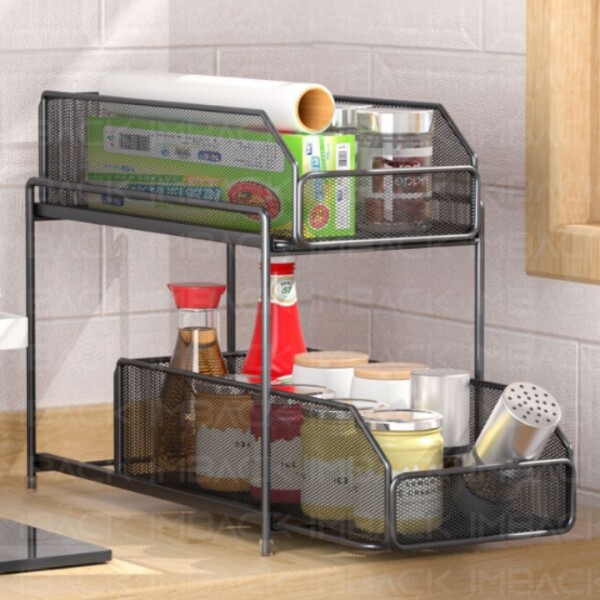 Estante Organizador Bajo Mesada Multiuso Para Cocina Baño Alacena Maquillaje Cosmeticos Con 2 Cajones Deslizables Imback Estante Organizador Bajo Mesada Multiuso Para Cocina Baño Alacena Maquillaje Cosmeticos Con 2 Cajones Deslizables Imback