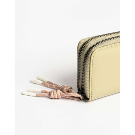 Billetera De Cuerina Con Doble Cierre Verde Claro