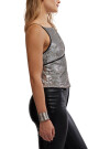 JAMES SEQUIN TANK Plata