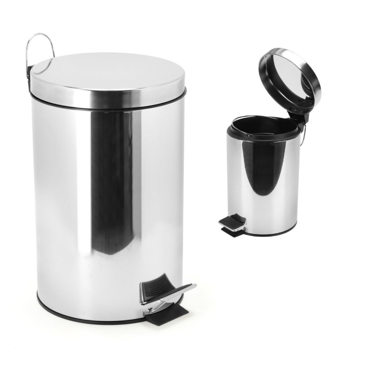 Tacho De Basura Basurero Cesto Residuos 20 Litros Papelera Grande Acero Inoxidable Imback 