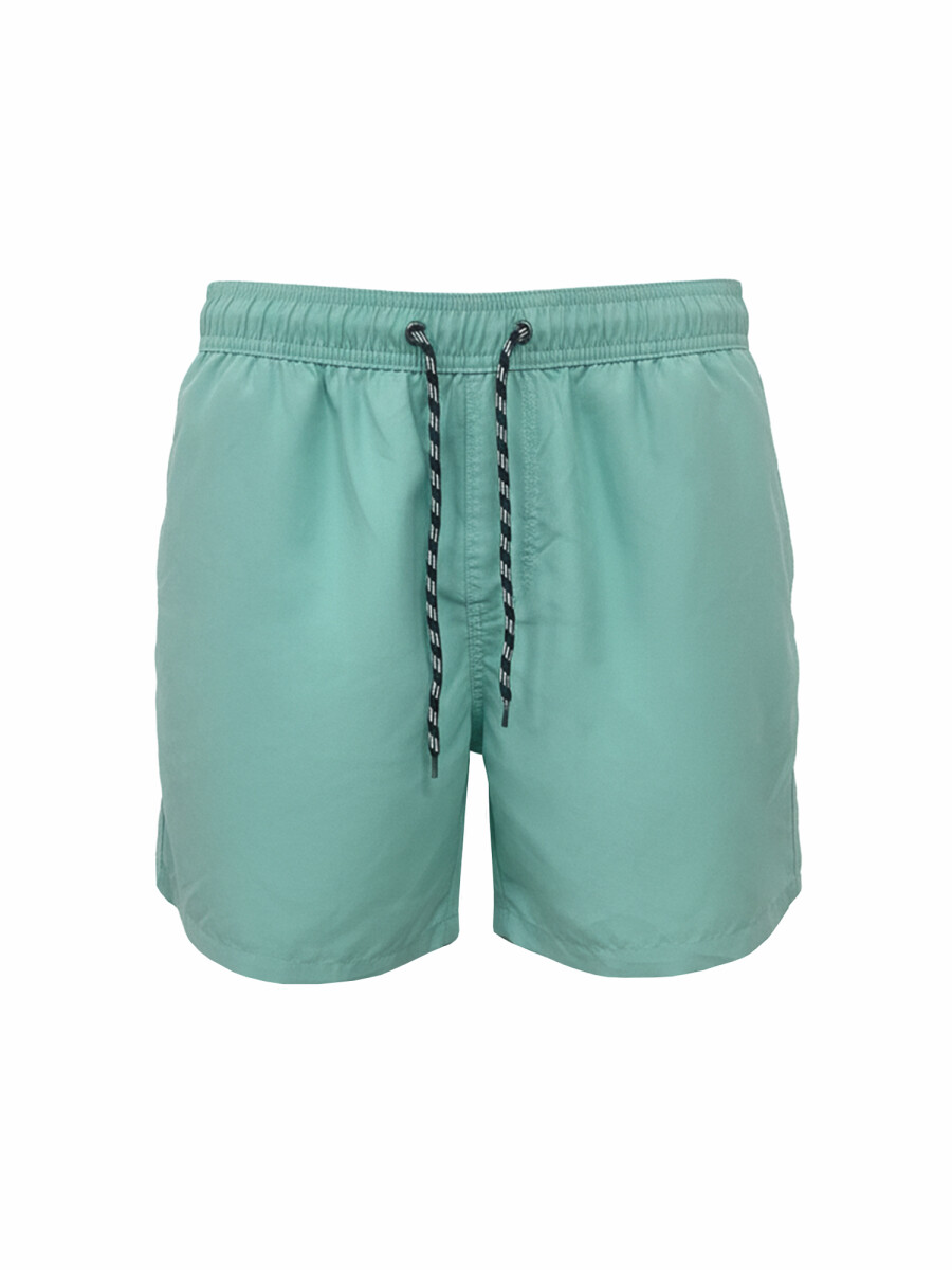Short de baño liso - turquesa 