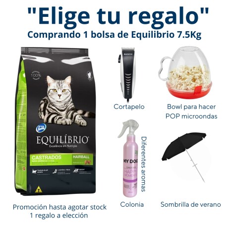 EQUILIBRIO GATO CASTRADO 7.5 KG Equilibrio Gato Castrado 7.5 Kg