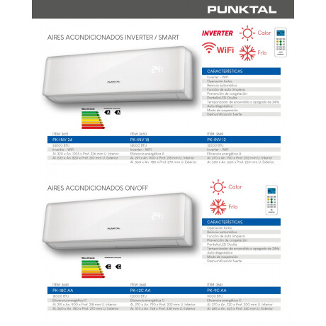 Aire Acondicionado Punktal 9000 Btu Ef C Aire Acondicionado Punktal 9000 Btu Ef C