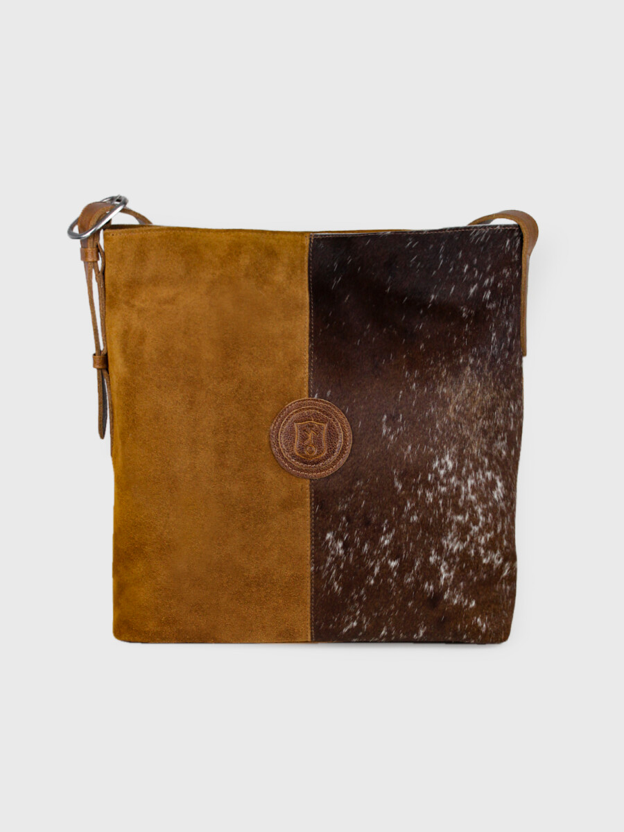 Cartera Chloe con Pelo - Camel 