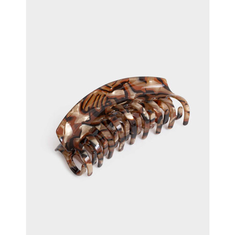Broche De Resina Marron Chocolate