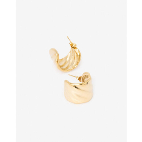 Argollas De Acero Dorado