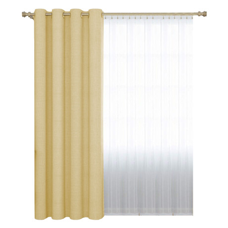 Cortina Blackout 140x230 Cm No Pasa Luz Living Dormitorio Beige Piedra