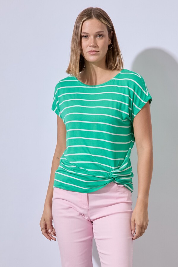 Remera Nudo MULTI/VERDE