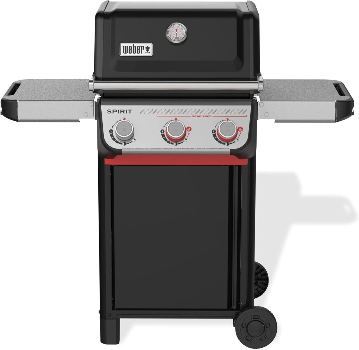 Barbacoa a Gas Weber Spirit E-325 3 Quemadores con Sear Zone Negra 1500789 